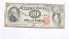 1880 $20.00 United States - Red Seal - Large Note