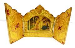Vintage Italian Florentine Religious Triptych