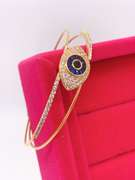 Gorgeous 18kt GP Gemstone Cuff Bracelet