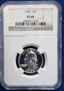 1958 NGC PF 68 25 C