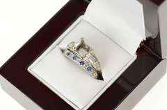 Platinum 0.765 Diamond Bridal Set Engagement Setting Ring