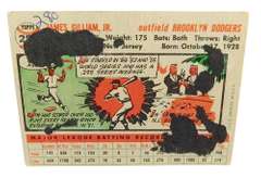1955 Jim Gilliam, Brooklyn Dodgers Baseball Card