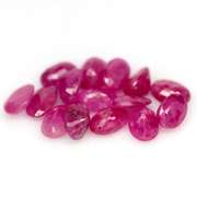 Rare heated only 9.37ct Ruby set from Madagascar