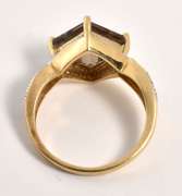 Modern Smokey Quartz Ring