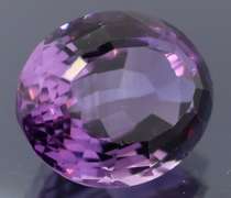 Rich violet 12.40ct basket cut Amethyst