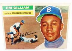 1955 Jim Gilliam, Brooklyn Dodgers Baseball Card