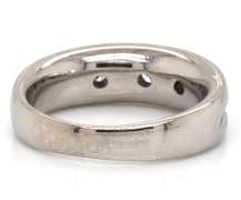 Contemporary 14kt WG Gents' Diamond Channel Set Ring