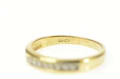 10K Yellow Gold Classic Diamond Simple Wedding Band Ring