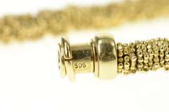14K Yellow Gold 5.3mm Michael Dawkins Beaded Diamond Chain Bracelet