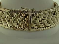 Italian Sterling Silver Riccio Chain Link Bracelet