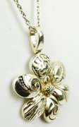 Silpada Sterling Filigree Daisy Pendant & Chain