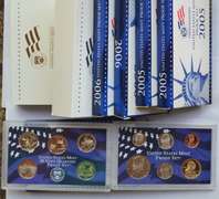 7 US Proof Sets 2004-7