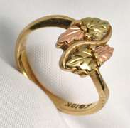 Tri-Color Gold Organic Design Ring