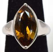 Sterling Silver Smokey Quartz Ring