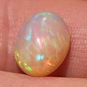 Shimmering 3.43ct multi patterned Welo Opal