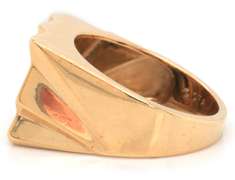 Stunning 14kt YG Erte Black Onyx Gents Ring