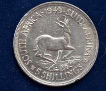 1949 South Africa 5 Shillings