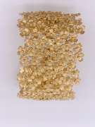 Gorgeous SS & 22kt Gold Plated Bangle Cuff Designer Bracelet