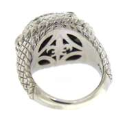 Sterling Silver Judith Ripka Domed Oval Pave CZ Ring