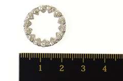 10K Yellow Gold Diamond Ring of Hearts Mom Love Symbol Pendant