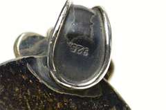 Sterling Silver Ornate Black Onyx Swirl Nautilus Statement Pendant