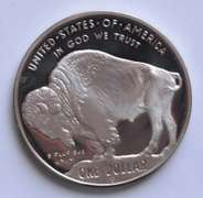 2001 Buffalo Proof Comm Silver Dollar