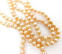 Long 30 Inch Strand of Pink Freshwater Pearls