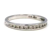 Classic Platinum Channel Set Diamond Band