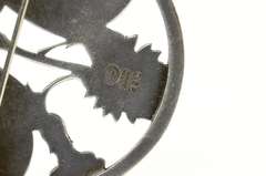 Sterling Silver Georg Jensen Butterfly Flower Round 783 Pin/Brooch