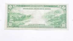 1914 $10.00 Philadelphia, PA. Federal Reserve Large Note