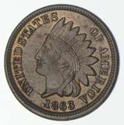 1863 Indian Head Cent