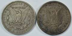 Scarce 1884-S & 1885-S Morgan Silver Dollars