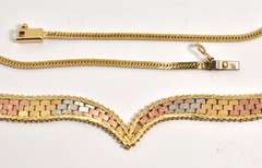 Always Popular 14k Tri-color Necklace