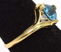 Elegant Topaz Ring in 14KT