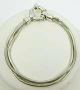 Sterling Silver Triple Chain Bracelet