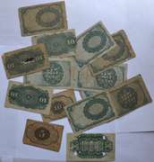15 Note Lot Of Fractional Currency