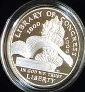 2000 PROOF Library of Congress Sil Dol