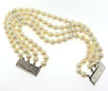 4 Starnd 6mm Pearl Bracelet