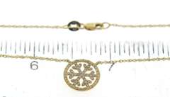Charming Diamond Snow Flake Pendant on Chain