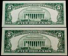 (2) Outstanding Gem Crisp 1963 $5 Red Seal Star Replacement Notes-And Consecutive!!!