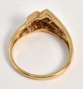 Dainty Diamond "V" Ring