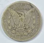 Rare key date 1879-CC Morgan Silver Dollar. Nice circ