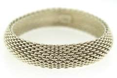 Stylish Tiffany & Co. Somerset Sterling Silver Mesh Bracelet