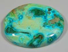 Striking 94.02ct Chrysocolla and Malachite cabochon