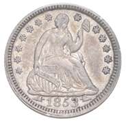 1853 Seated Liberty Half Dime