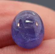 Large 5.84ct UNHEATED blue violet Tanzanite