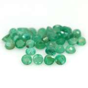 Bright emerald green 3.28ct 41pc emerald set