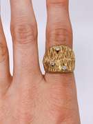 Sterling Silver & Gold Ring