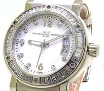 Ladies Officina Del Tempo White Gemstone Accent Watch