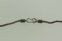 Sterlking Silver Solid Byzantine Chain Necklace